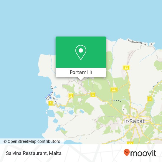 Mappa Salvina Restaurant, Triq Frenċ ta' l-Għarb Għarb GRB
