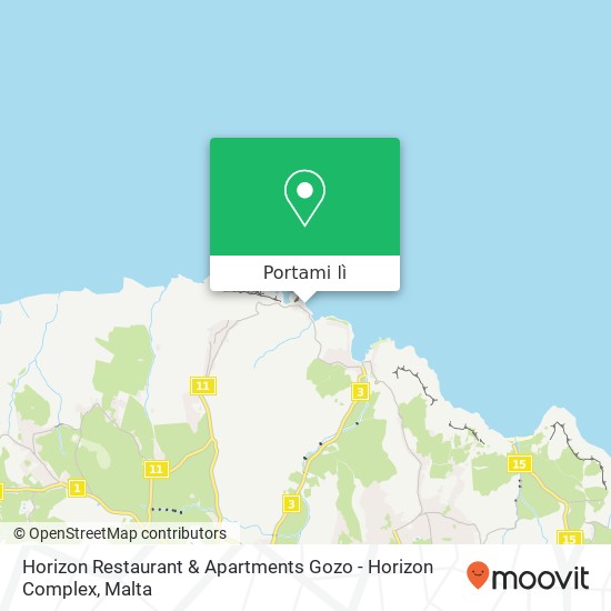 Mappa Horizon Restaurant & Apartments Gozo - Horizon Complex, Triq il-Qolla l-Bajda Żebbuġ MFN
