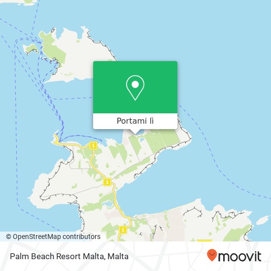 Mappa Palm Beach Resort Malta
