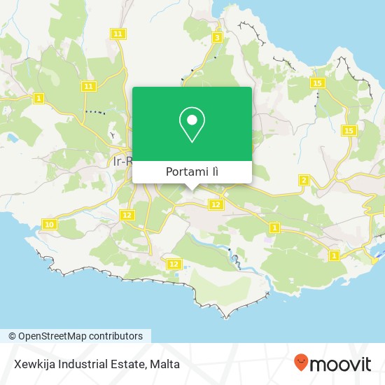 Mappa Xewkija Industrial Estate