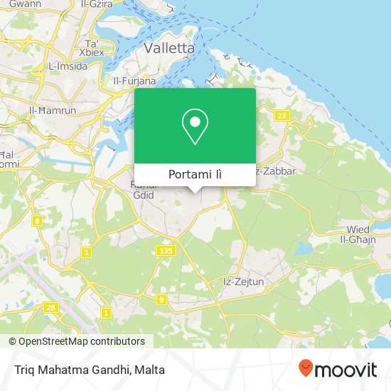 Mappa Triq Mahatma Gandhi