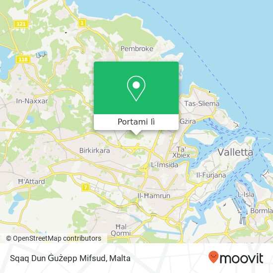 Mappa Sqaq Dun Ġużepp Mifsud