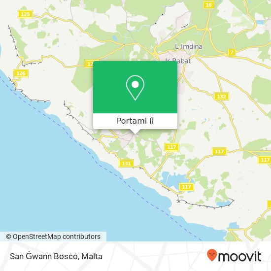 Mappa San Ġwann Bosco