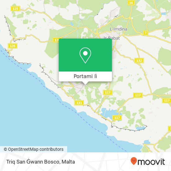 Mappa Triq San Ġwann Bosco