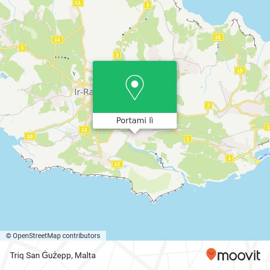 Mappa Triq San Ġużepp