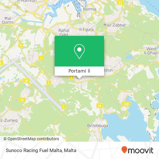 Mappa Sunoco Racing Fuel Malta
