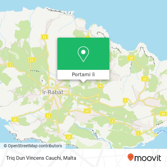 Mappa Triq Dun Vincens Cauchi