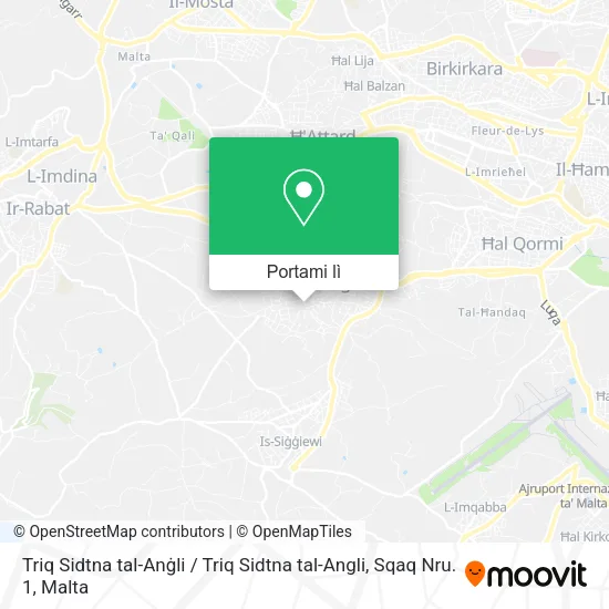 Mappa Triq Sidtna tal-Anġli / Triq Sidtna tal-Angli, Sqaq Nru. 1