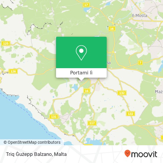Mappa Triq Ġużepp Balzano