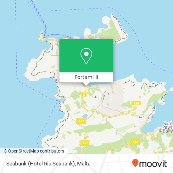 Mappa Seabank (Hotel Riu Seabank)