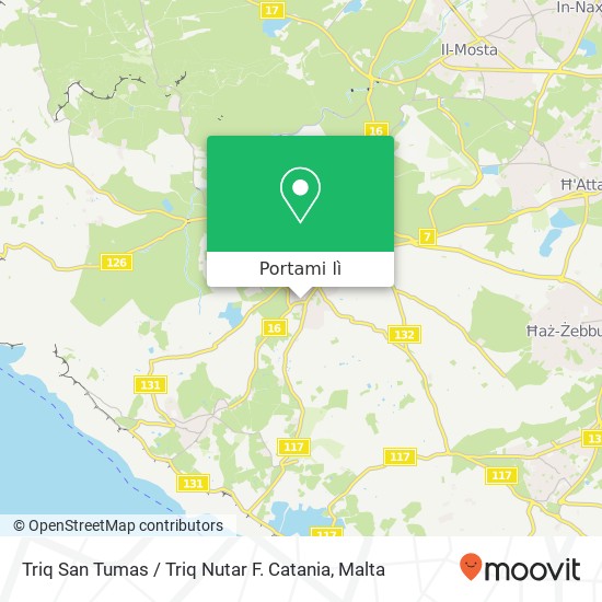 Mappa Triq San Tumas / Triq Nutar F. Catania