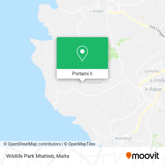 Mappa Wildlife Park Mtahleb