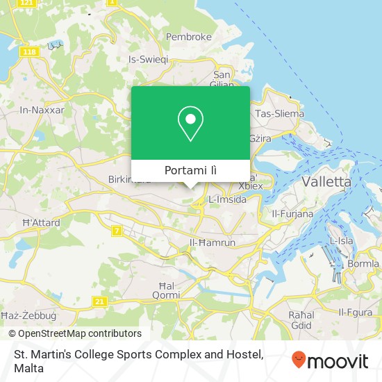 Mappa St. Martin's College Sports Complex and Hostel