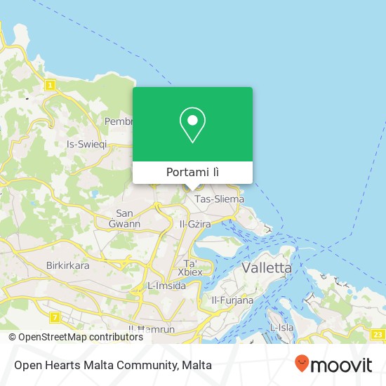 Mappa Open Hearts Malta Community