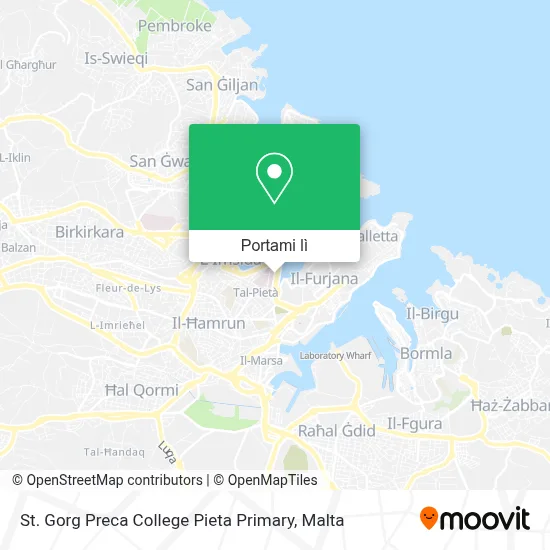 Mappa St. Gorg Preca College Pieta Primary