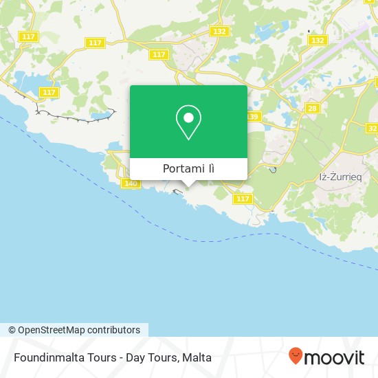 Mappa Foundinmalta Tours - Day Tours