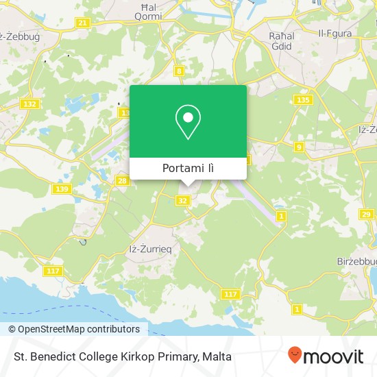 Mappa St. Benedict College Kirkop Primary