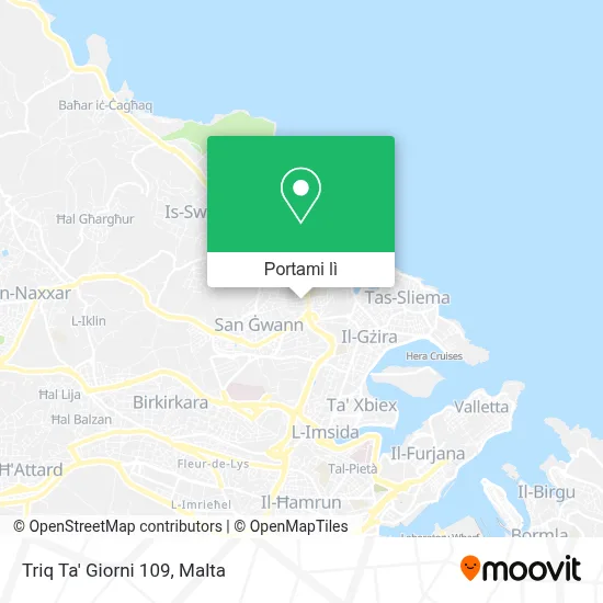 Mappa Triq Ta' Giorni 109