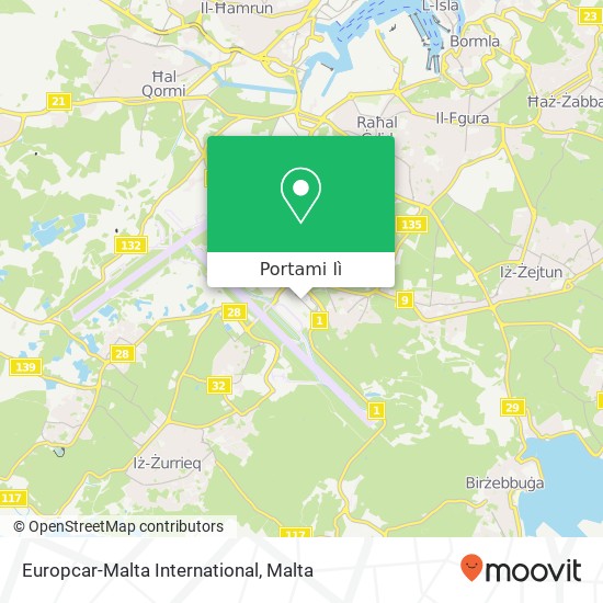 Mappa Europcar-Malta International