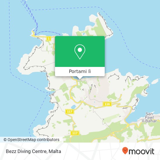 Mappa Bezz Diving Centre