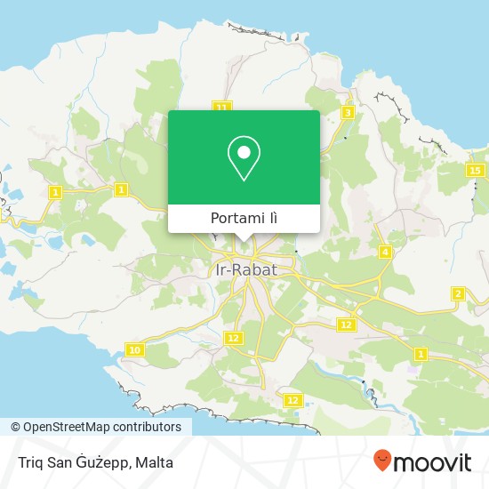 Mappa Triq San Ġużepp