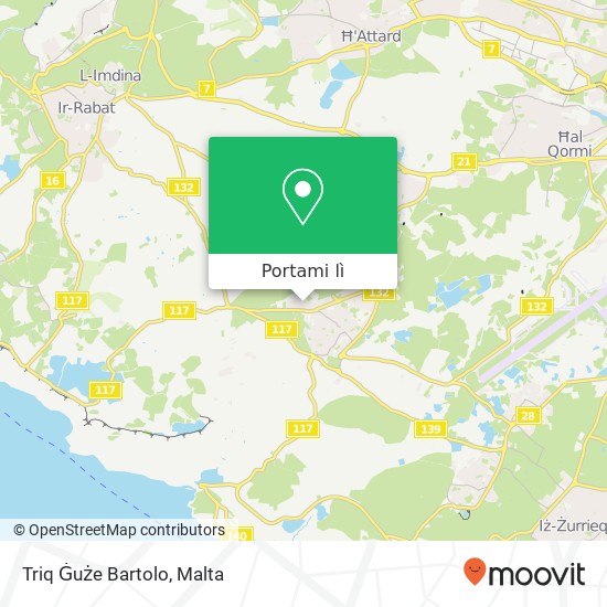 Mappa Triq Ġuże Bartolo