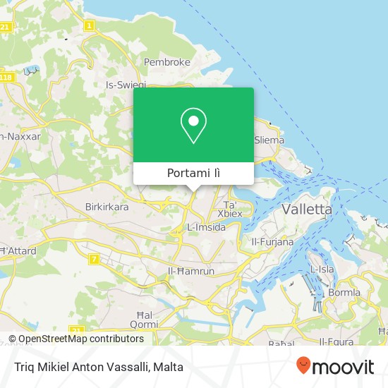 Mappa Triq Mikiel Anton Vassalli