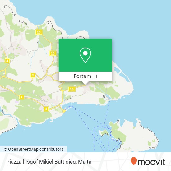 Mappa Pjazza l-Isqof Mikiel Buttiġieġ