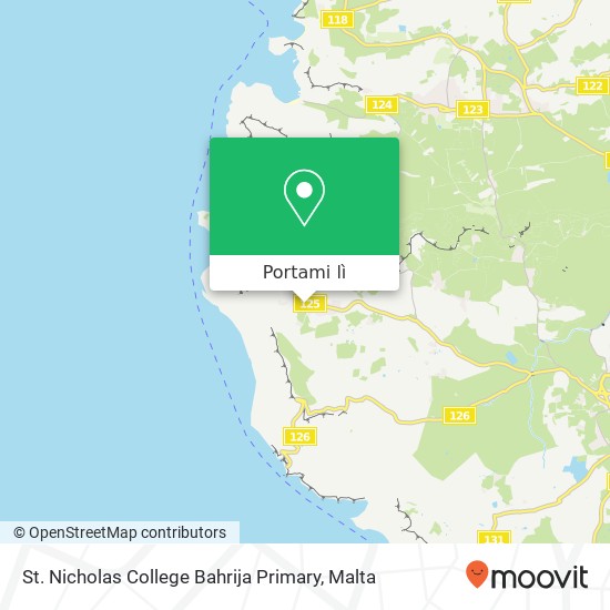 Mappa St. Nicholas College Bahrija Primary