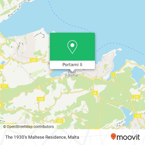 Mappa The 1930's Maltese Residence