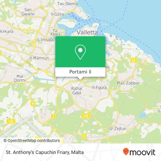 Mappa St. Anthony's Capuchin Friary