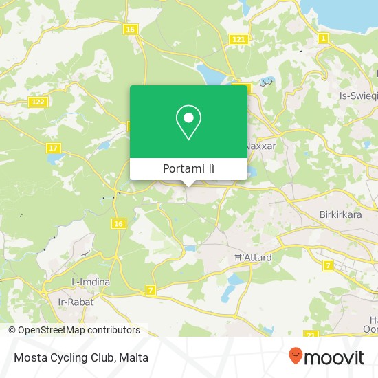 Mappa Mosta Cycling Club