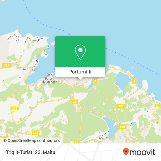 Mappa Triq it-Turisti 23