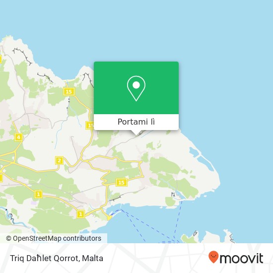 Mappa Triq Daħlet Qorrot