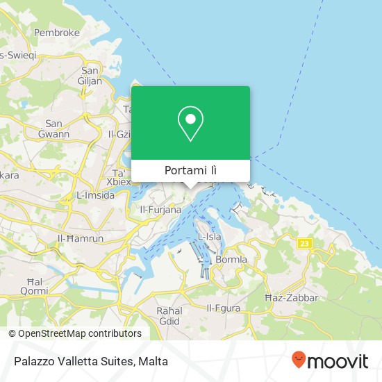 Mappa Palazzo Valletta Suites