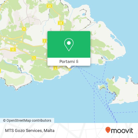 Mappa MTS Gozo Services