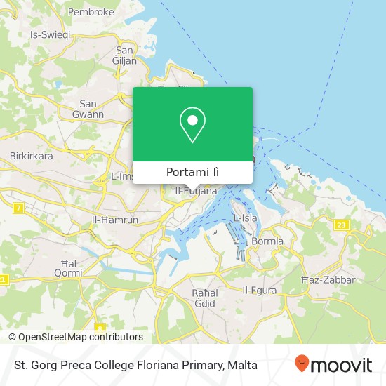 Mappa St. Gorg Preca College Floriana Primary