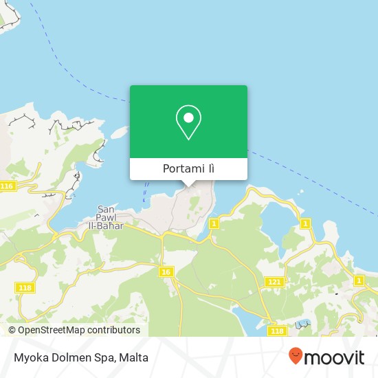 Mappa Myoka Dolmen Spa