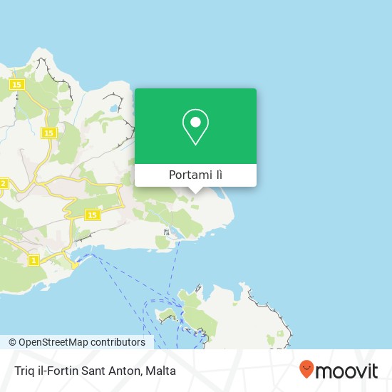 Mappa Triq il-Fortin Sant Anton