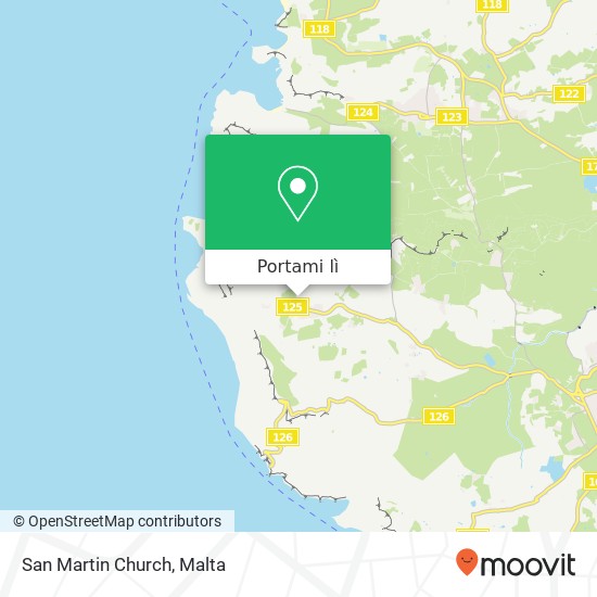 Mappa San Martin Church