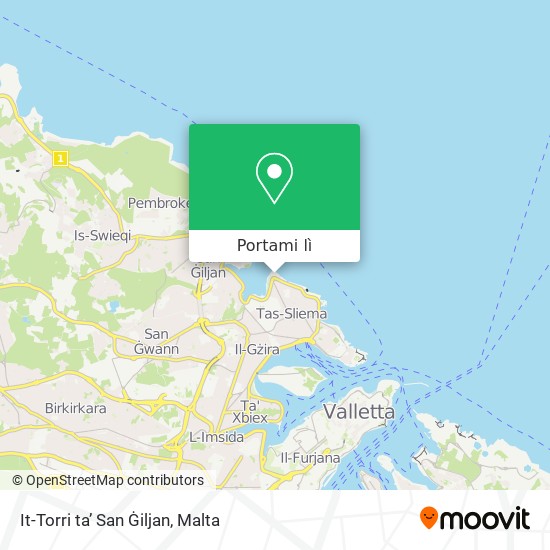 Mappa It-Torri ta’ San Ġiljan