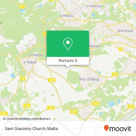 Mappa Sant Giacomo Church