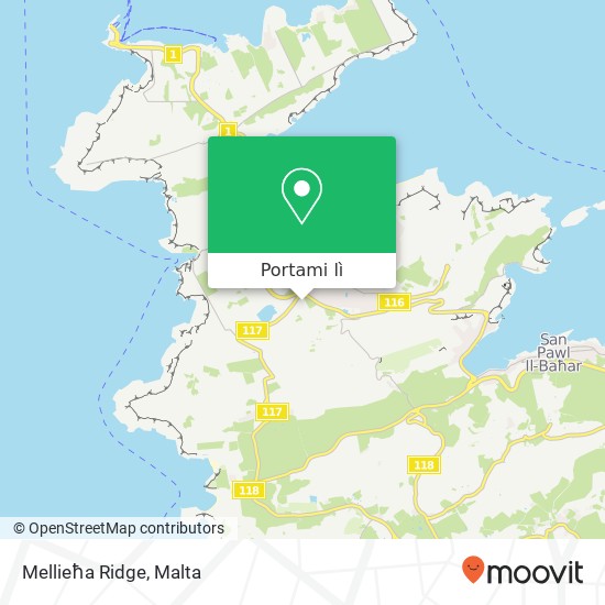 Mappa Mellieħa Ridge