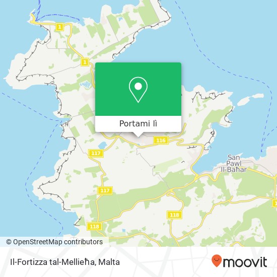 Mappa Il-Fortizza tal-Mellieħa