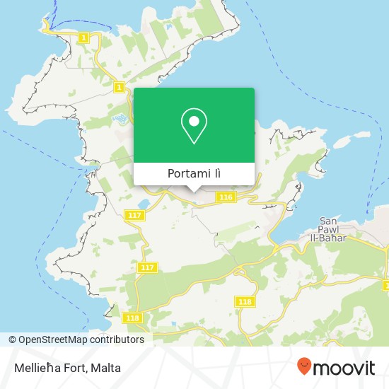 Mappa Mellieħa Fort