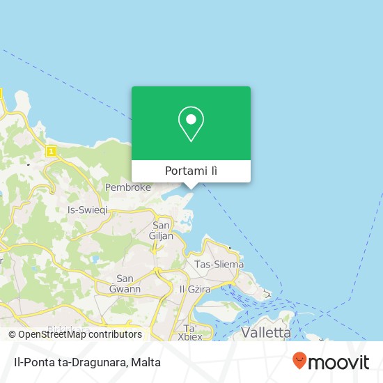 Mappa Il-Ponta ta-Dragunara