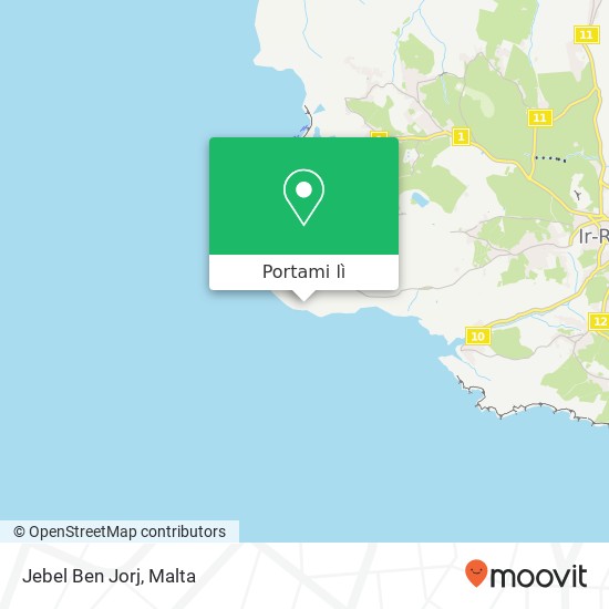 Mappa Jebel Ben Jorj