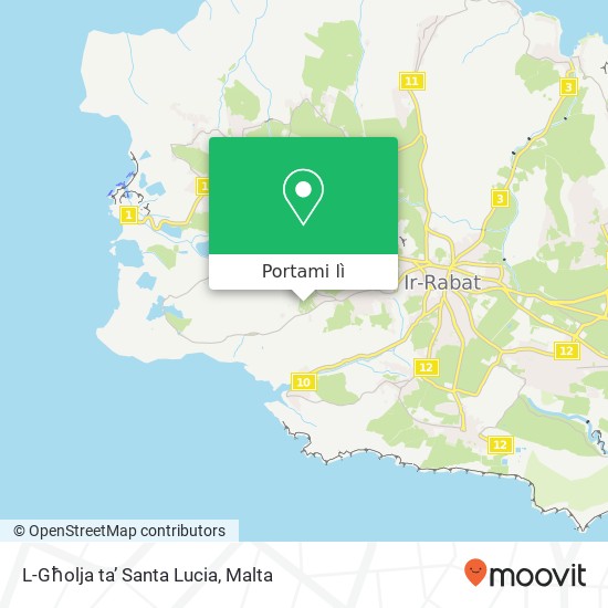 Mappa L-Għolja ta’ Santa Lucia