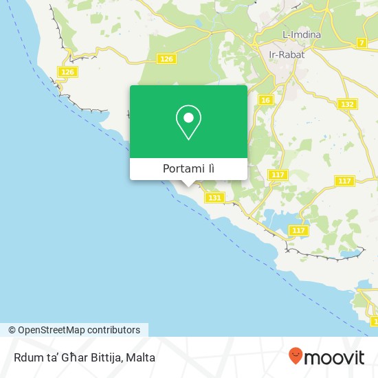 Mappa Rdum ta’ Għar Bittija