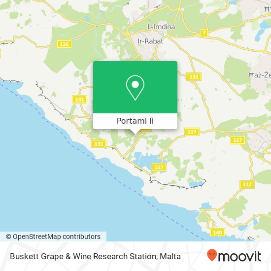 Mappa Buskett Grape & Wine Research Station